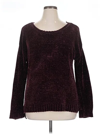 Pre-owned Dip Pullover Sweater In Burgundy