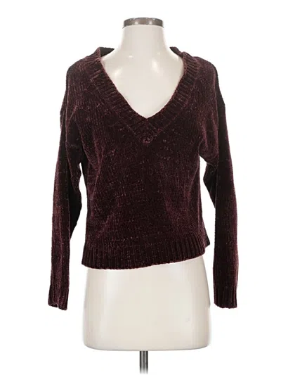 Pre-owned Dip Pullover Sweater In Burgundy