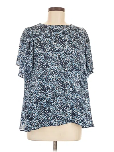 Pre-owned Dip Short Sleeve Blouse In Blue