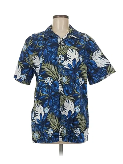 Pre-owned Dip Short Sleeve Button Down Shirt In Blue