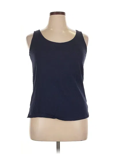 Pre-owned Dip Tank Top Blue Halter Neckline Tops