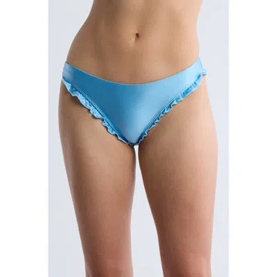Dippin Daisys Alina Ruffle Bikini Bottoms In Blue