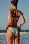 Dippin Daisys Angel Light Aqua Lurex Cheeky Bikini Bottoms In Blue