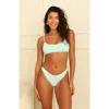 Dippin Daisys Ayla Scoop Neck Bikini Top In Mediterranean Blue