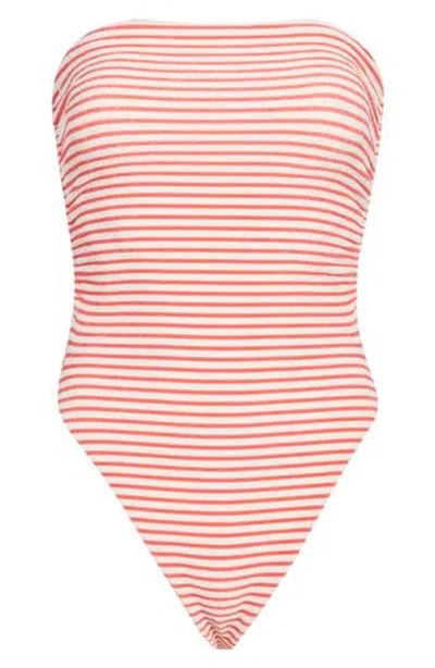 Dippin Daisys Bahia Strapless One-piece Swimsuit In Summertime Stripe