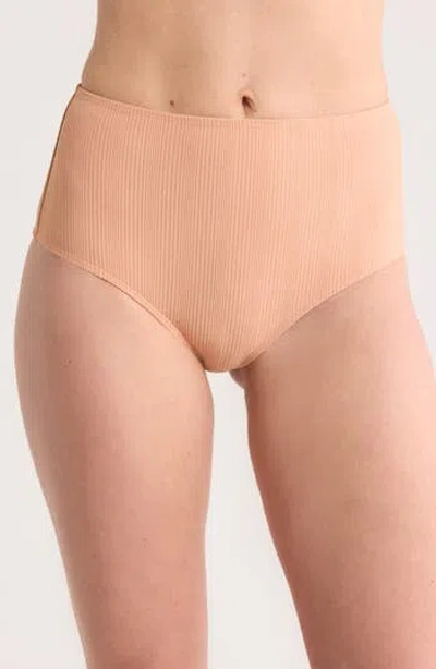 Dippin Daisys Balboa Bikini Bottoms In Peach Rib