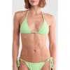 Dippin Daisys Bali Triangle Bikini Top In Green