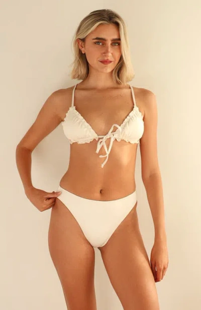 Dippin Daisys Bella Triangle Bikini Top In Dove