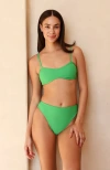 Dippin Daisys Blair Scoop Neck Bikini Top In Paradise Palms