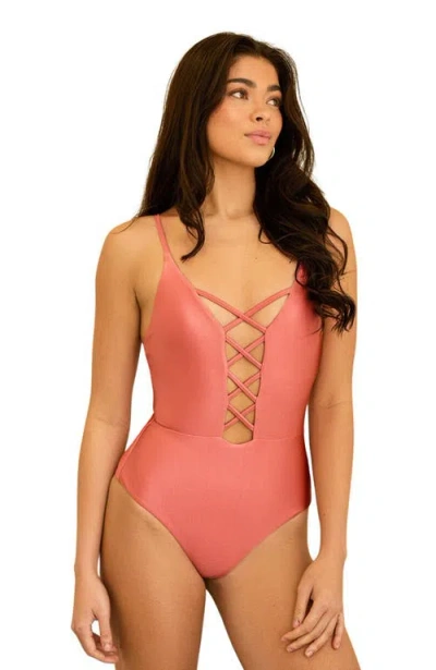Dippin Daisys Bliss One Piece In Dusty Rose
