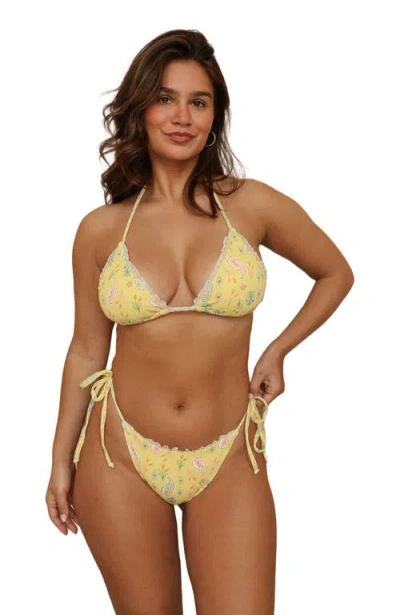 Dippin Daisys Bondi Cheeky Bikini Bottom In Yellow