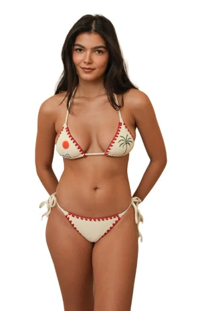 Dippin Daisys Bondi Cheeky Bikini Bottom In White