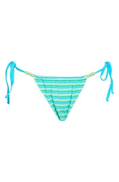Dippin Daisys Bora Side Tie Bikini Bottoms In Blue