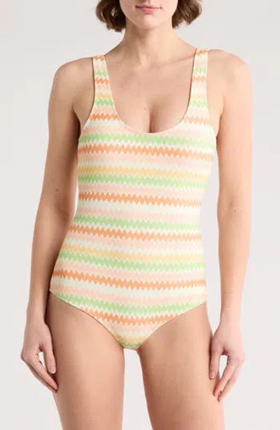 Dippin Daisys Bowie One-piece Swimsuit In Hang Ten Stripe