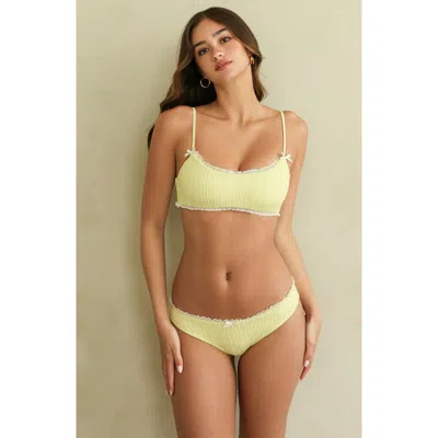 Dippin Daisys Bruno Scoop Neck Bikini Top In Green