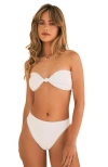 DIPPIN DAISYS BUNNY KNOTTED BANDEAU BIKINI TOP