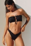 Dippin Daisys Byron Ruffled Bikini Bottoms In Black