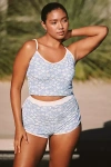 Dippin Daisys Calypso Long-sleeve One-piece Swimsuit In White