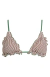 Dippin Daisys Cassie Triangle Bikini Top In Multi