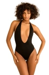 DIPPIN DAISYS CHERYL LOW CUT V-NECK ONE PIECE