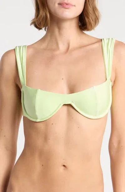 Dippin Daisys Cleo Underwire Bikini Top In Green