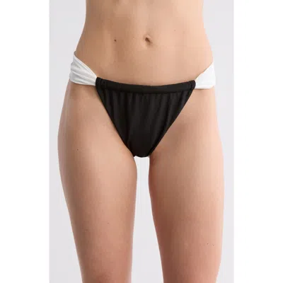 Dippin Daisys Contrast Strap Cheeky Bikini Bottoms