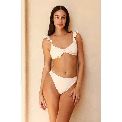 Dippin Daisys Countess Bandeau Bikini Top In Dove