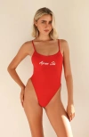 Dippin Daisys Crystal One Piece In Chili