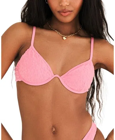 Dippin Daisys Daphne Underwire Bikini Top In Hula Hoop Terry