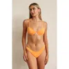 Dippin Daisys Daphne Underwire Bikini Top In Kumquat Terry