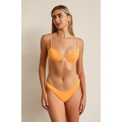 Dippin Daisys Daphne Underwire Bikini Top In Kumquat Terry