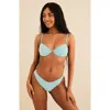 Dippin Daisys Daphne Underwire Bikini Top In Pool Terry
