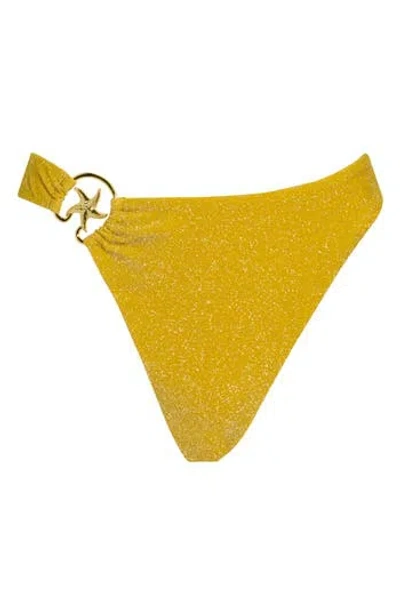 Dippin Daisys Dive In High Waist Bikini Bottoms In Green