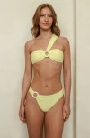 Dippin Daisys Dive In Super Cheeky Bikini Bottom In Yellow