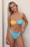 Dippin Daisys Dive In Super Cheeky Bikini Bottom In Multi