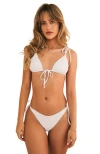 DIPPIN DAISYS DIPPIN DAISYS ELLIE TIE FRONT TRIANGLE BIKINI TOP