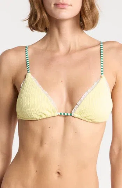 Dippin Daisys Emilia Bikini Top In Tender Yellow