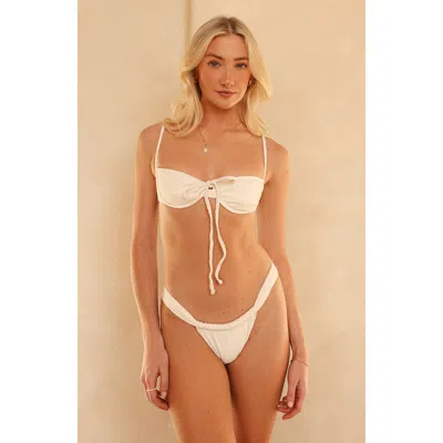 Dippin Daisys Emma Bandeau Bikini Top In White