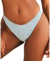 Dippin Daisys Everly Cheeky Bikini Bottom In Baby Blue
