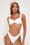 Dippin Daisys Charmed Slit Mini Skirt In White