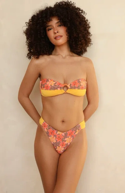 Dippin Daisys Eze Super Cheeky Bikini Bottom In Multi
