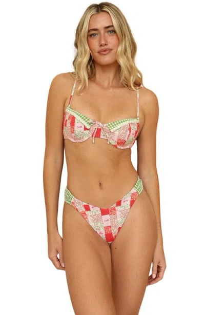 Dippin Daisys Eze Super Cheeky Bikini Bottoms In Multi