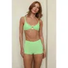 Dippin Daisys Farrah Elastic Waist Booty Short In Green