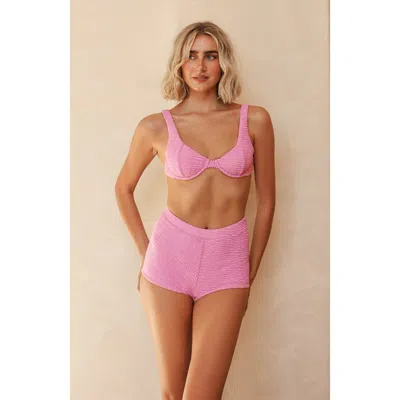 Dippin Daisys Farrah Elastic Waist Booty Short In Bloom