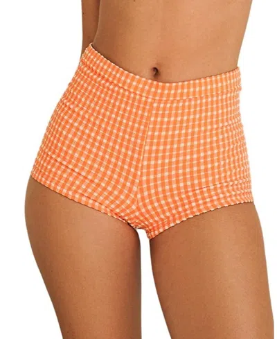 Dippin Daisys Farrah Elastic Waist Booty Short In Orange Soda