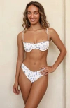 Dippin Daisys Feyre Underwire Bikini Top In White