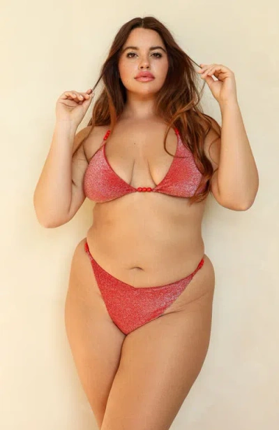 Dippin Daisys Fiji Super Cheeky Bikini Bottom In Flame