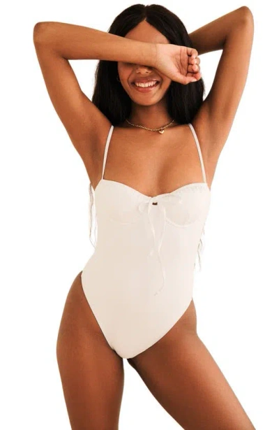 Dippin Daisys Forever Cheeky One Piece In White