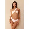 Dippin Daisys Frankie Asymmetrical Bandeau Bikini Top In Je Taime Fleur