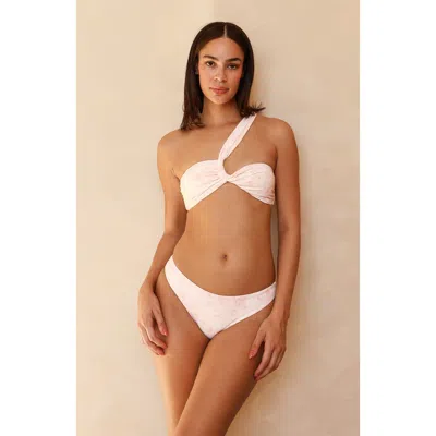 Dippin Daisys Frankie Asymmetrical Bandeau Bikini Top In Je Taime Fleur